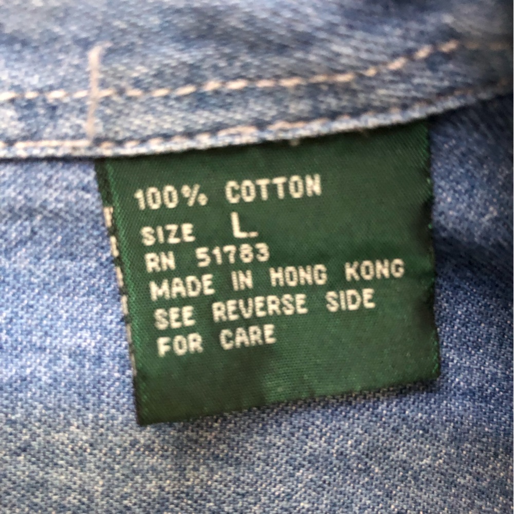 Paris Sport Club loose fit denim shirt. - Picture 6 of 6